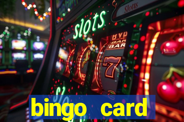 bingo card generator with pictures